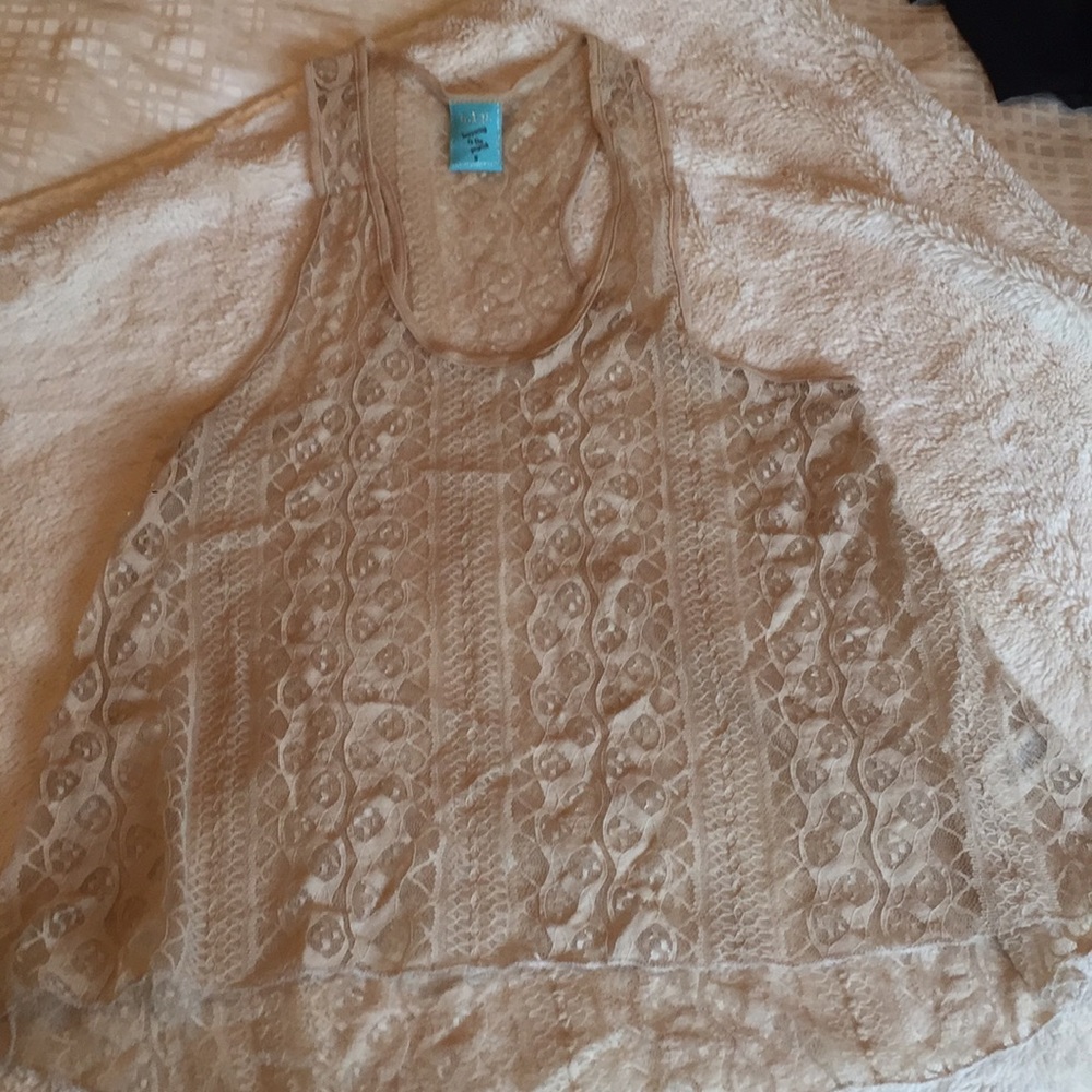 H.I.P Lace Overlay Tank